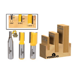 Yonico 14323 Playwood 3 Router Bits