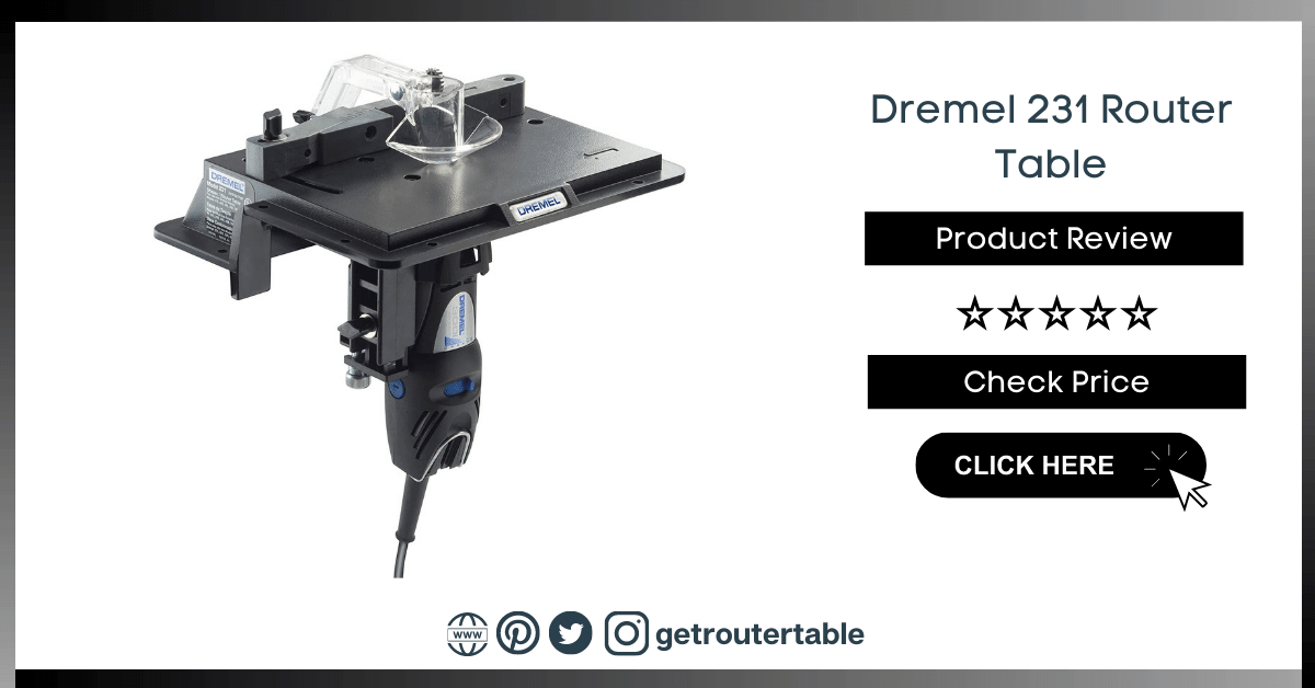 Dremel 231 Portable Rotary Tool Shaper and Router Table