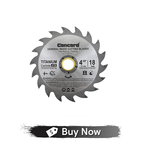 Concord Blades WCB0438T018HP 4 38 Inches TCT General Purpose Circular Saw Blade