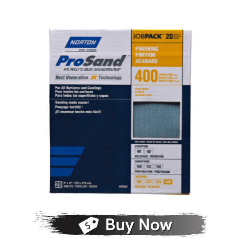 Norton Abrasives St. Gobain, ProSand 9 inches x 11 inches sanding Sheets 400G